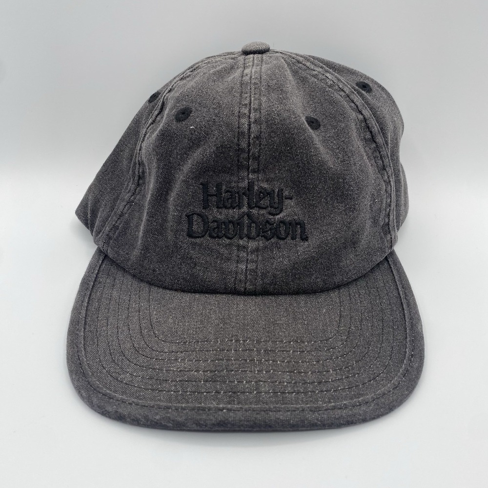 Harley Davidson Embroidered Snapback Hat Adult One Size Gray